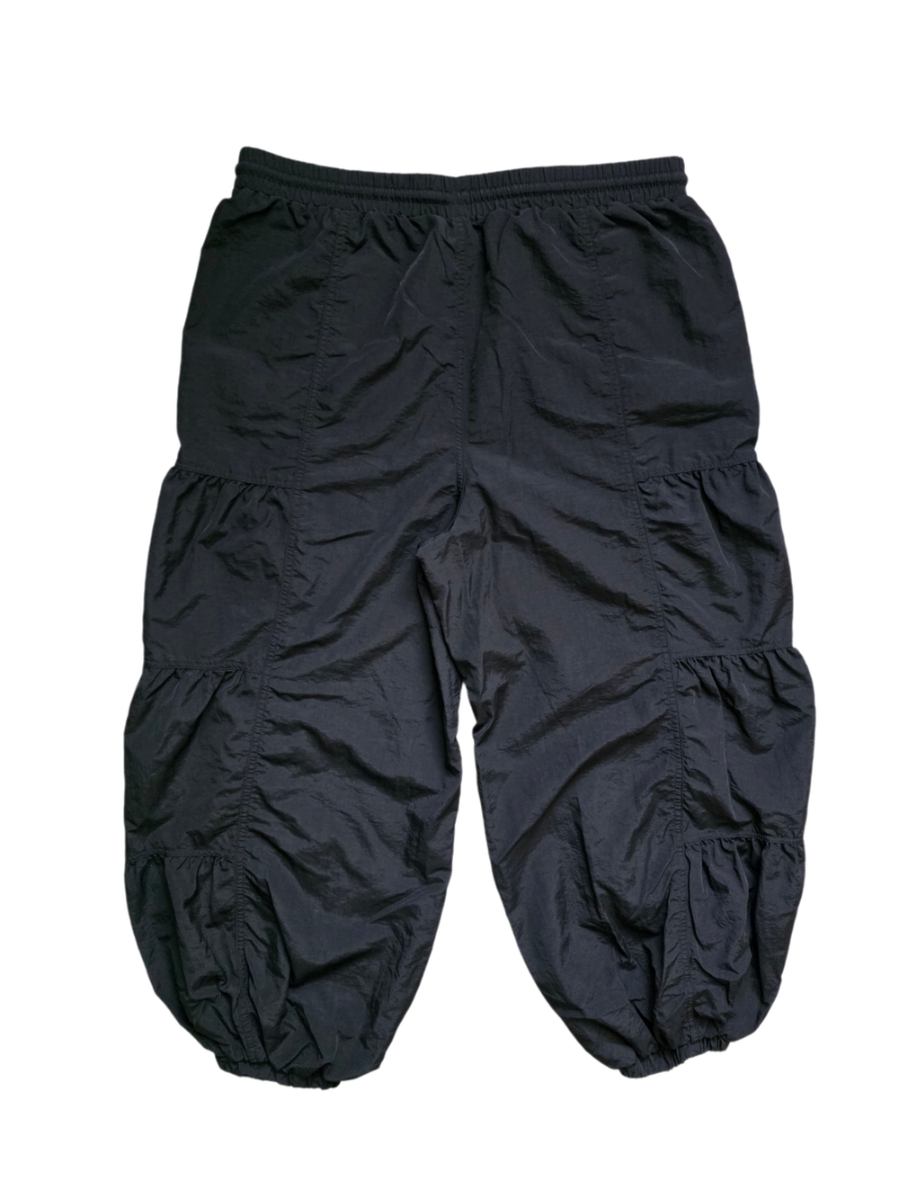 HALARA Mid Rise Drawstring Pocket Ruched Parachute Casual Cargo Baggy Pants L - Picture 12 of 16